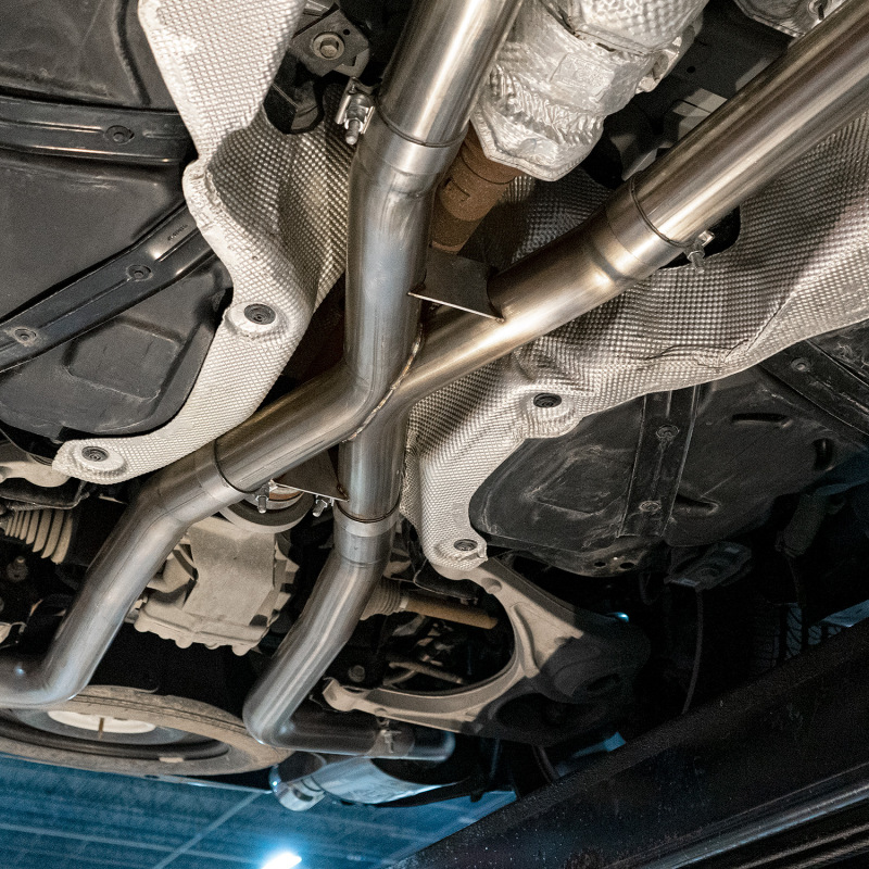 Dodge Durango Performance Exhaust - Stainless Works - Redline Catback w/ 4in Tips - Polished - `11-`20